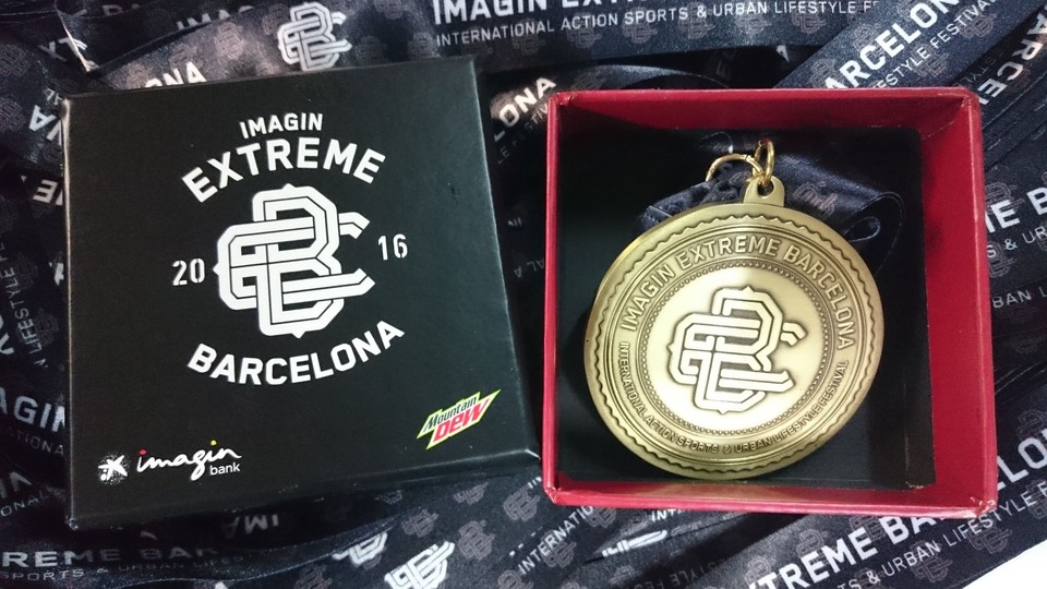 Packaging caja para medalla con cinta